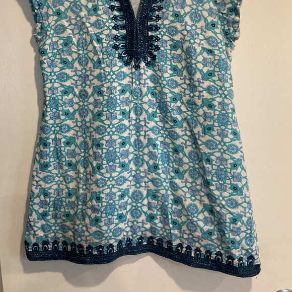 Beautiful Indian Hand Block Print Tunic / L - Picture 2 of 6